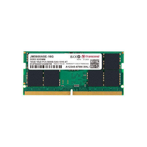 Transcend JetRam DDR5 PC5-44800 5600Mhz SO-DIMM CL46 1.1V Transcend JetRam DDR5 PC5-44800 5600Mhz SO-DIMM CL46 1.1V